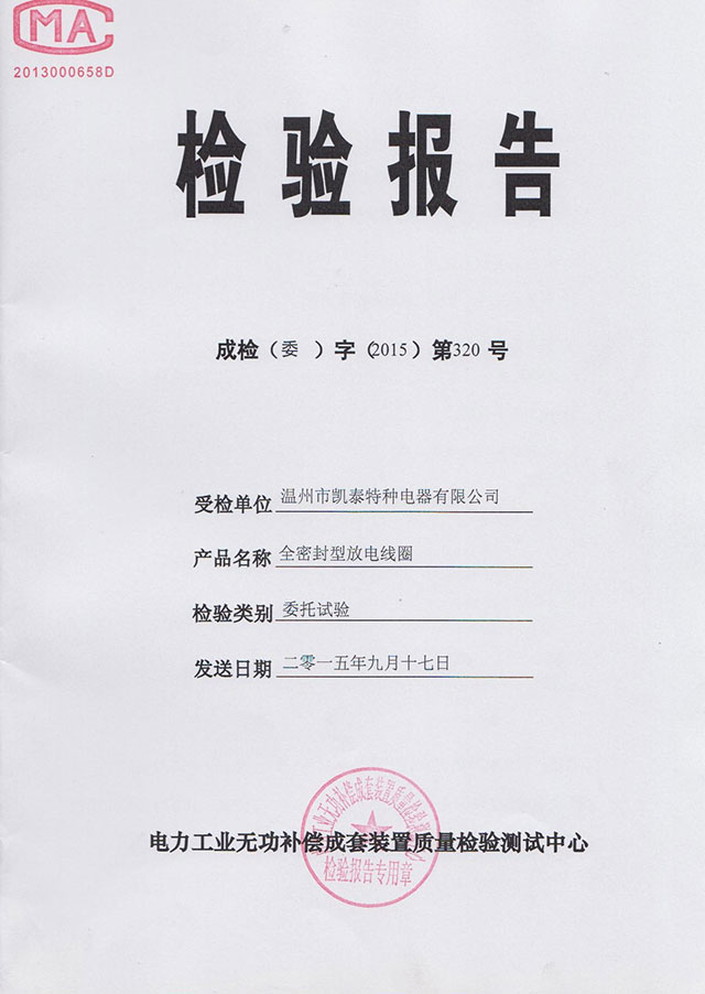 檢驗(yàn)報(bào)告 